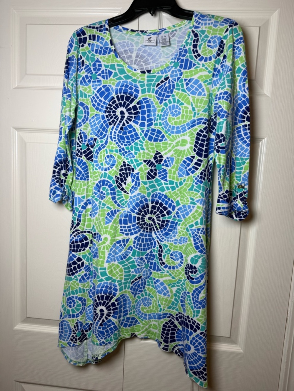Caribbean‎ Joe Woman's Floral Tiles Dress